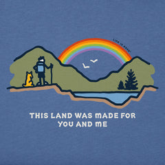 Men's This Land Was Made For You and Me Short Sleeve Tee