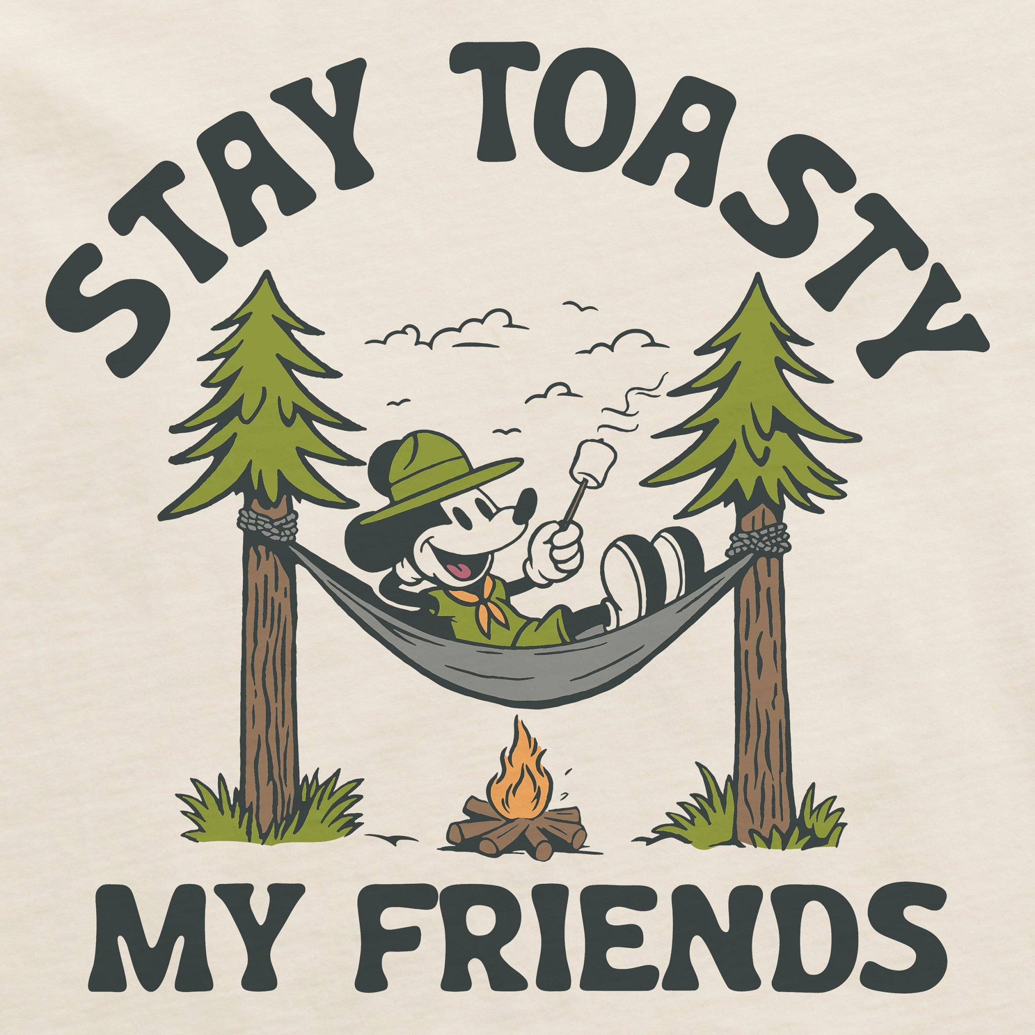 Men's Stay Toasty My Friends Short Sleeve Crusher Tee