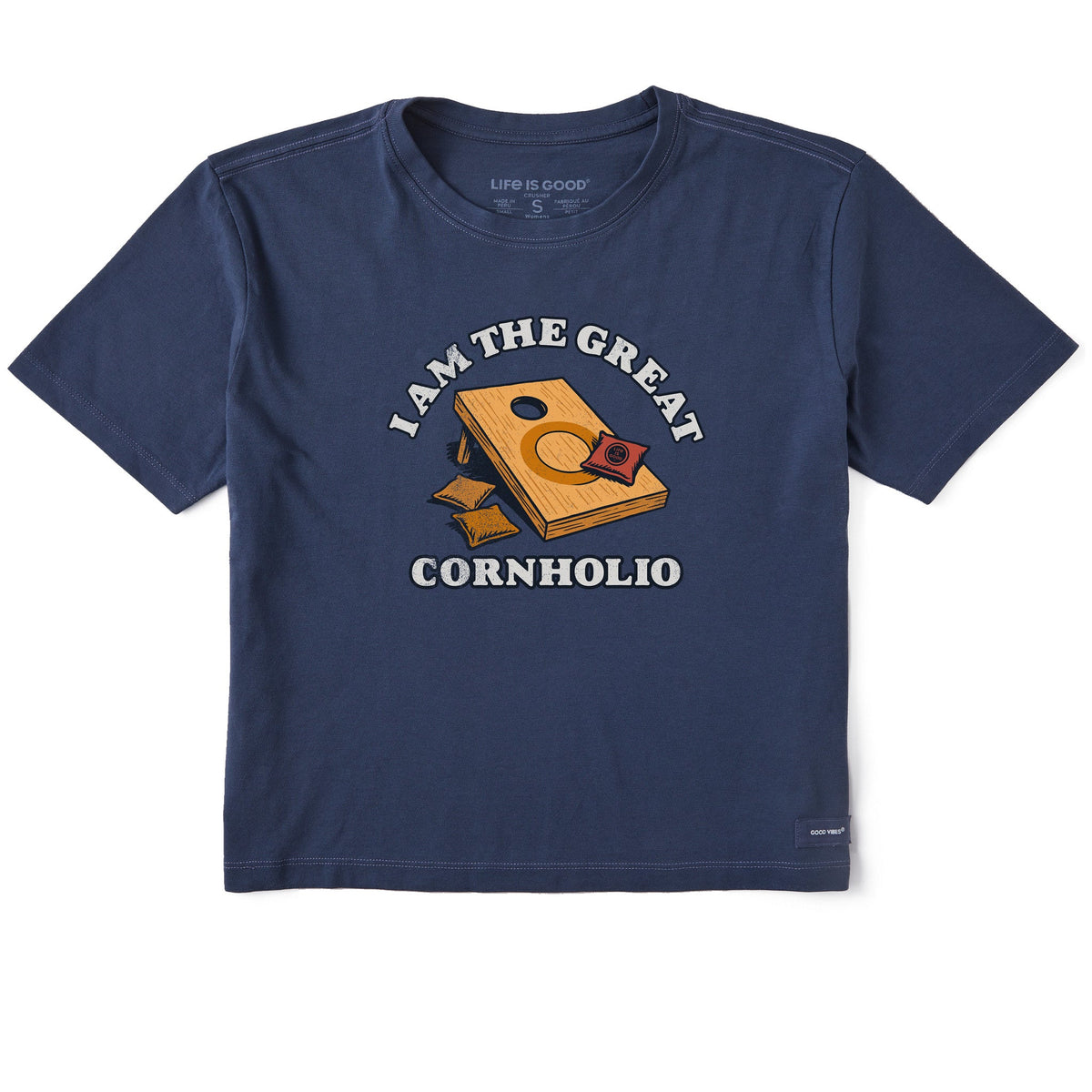 Women's I Am the Great Cornholio Short Sleeve Crusher Boxy Tee