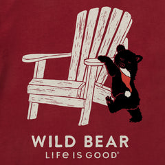 Kids Holiday Adirondack Wild Bear Long Sleeve Crusher Tee
