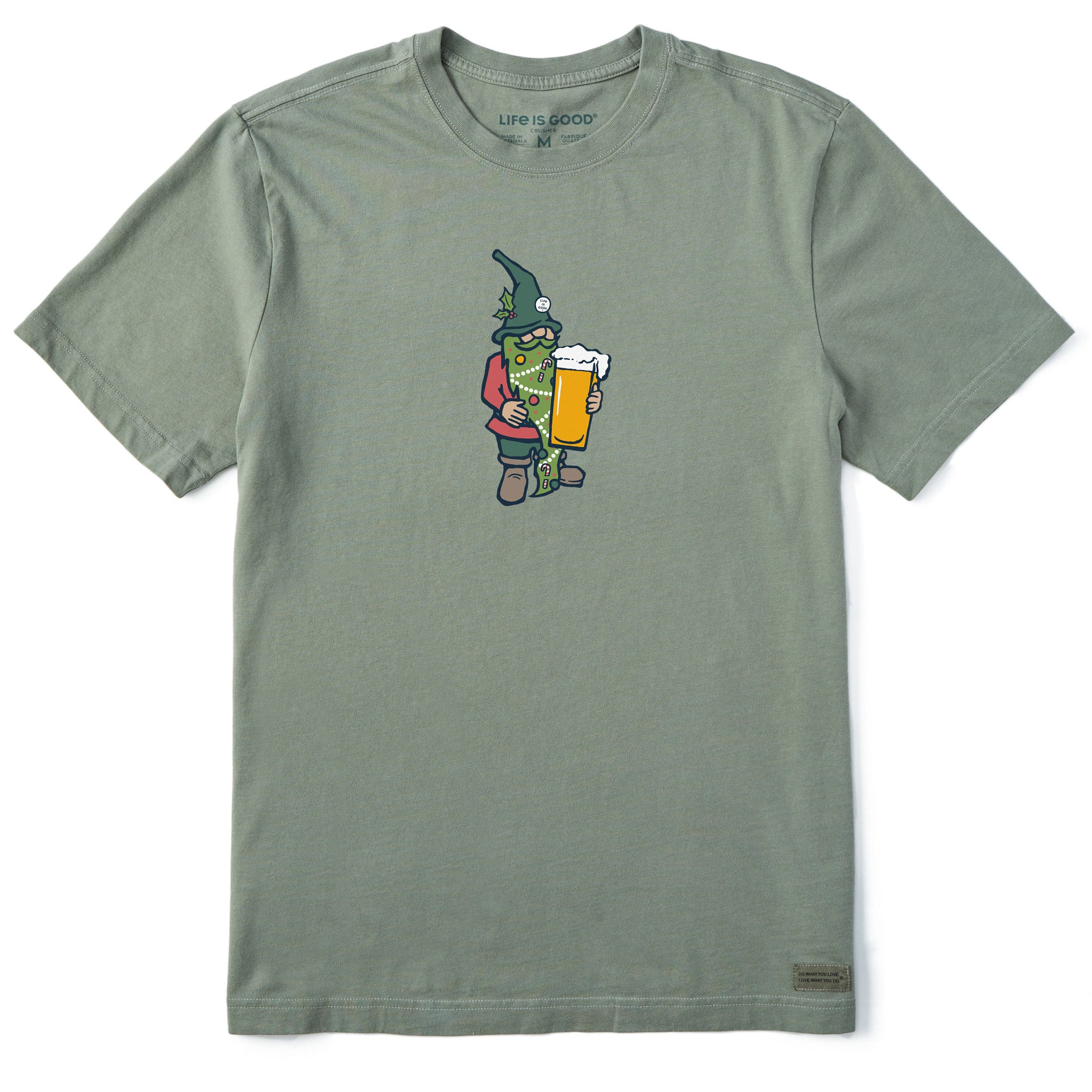 Men's Holiday Beer Gnome Short Sleeve Crusher Tee