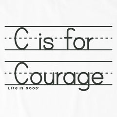 Kids C is for Courage Short Sleeve Crusher Tee