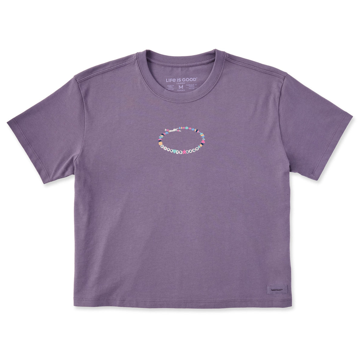 Women's Friendship Bracelet Short Sleeve Crusher Boxy Tee