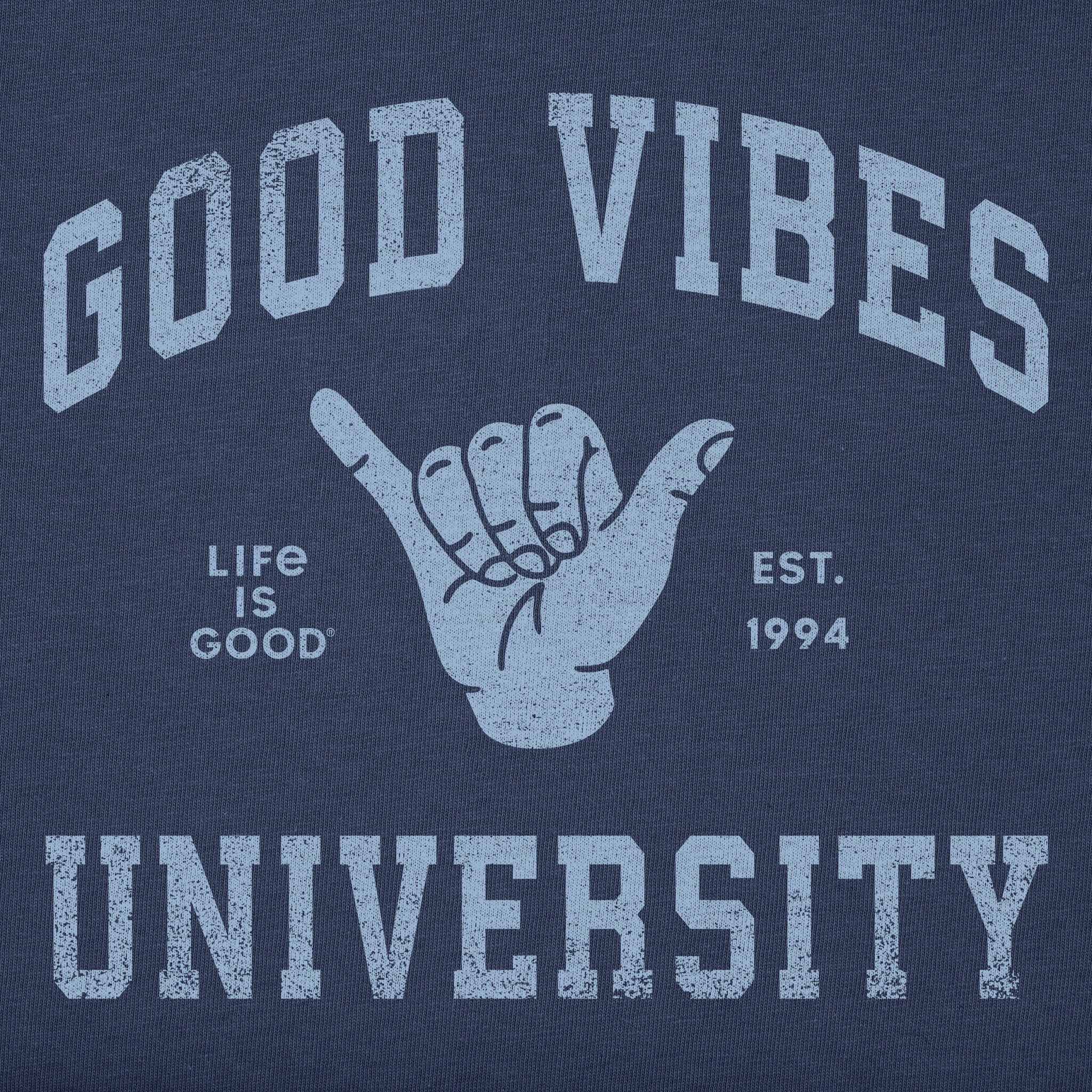 Women's Good Vibes University Short Sleeve Tee