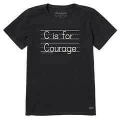Women's C is for Courage Short Sleeve Tee