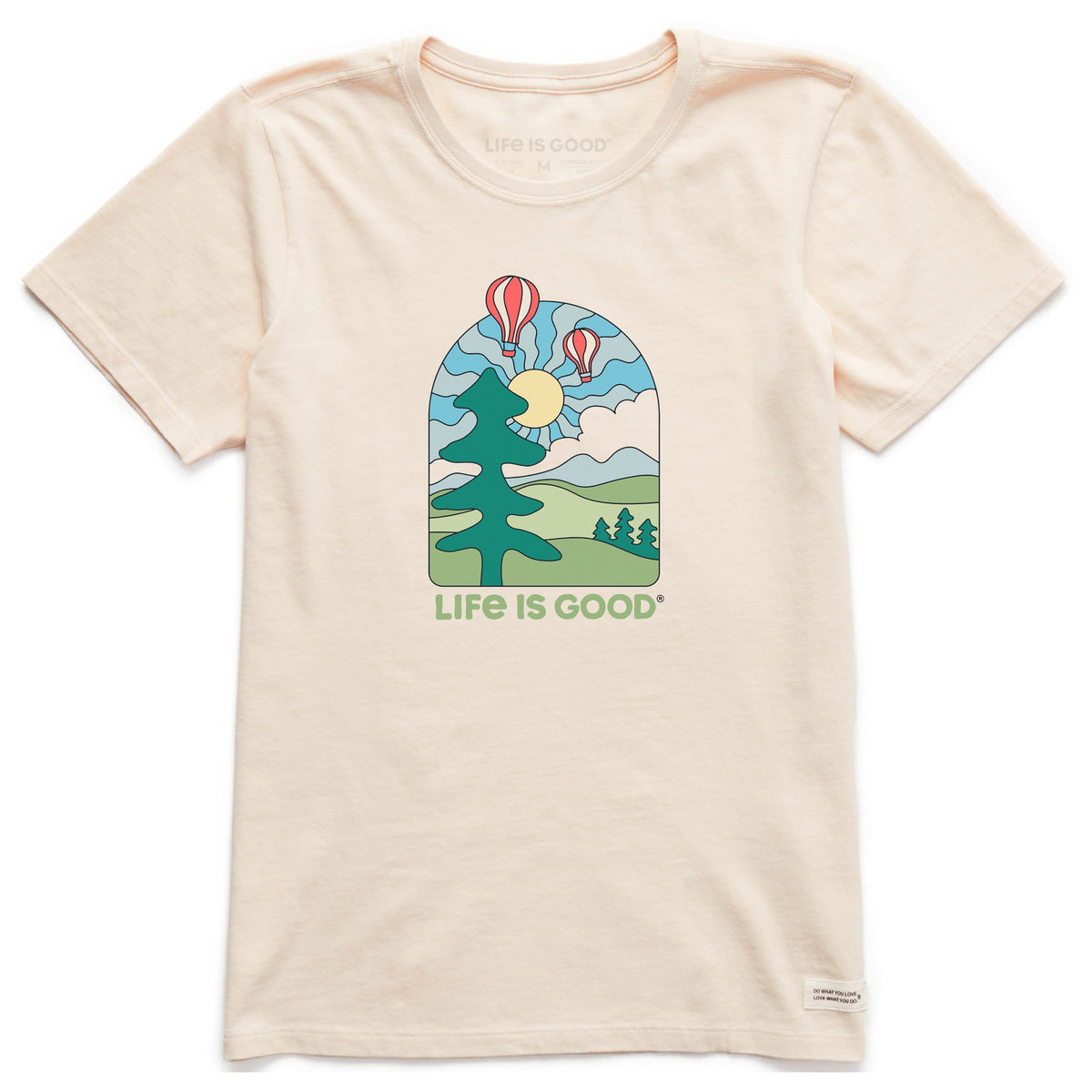 Women's Hot Air Balloons Short Sleeve Crusher Tee