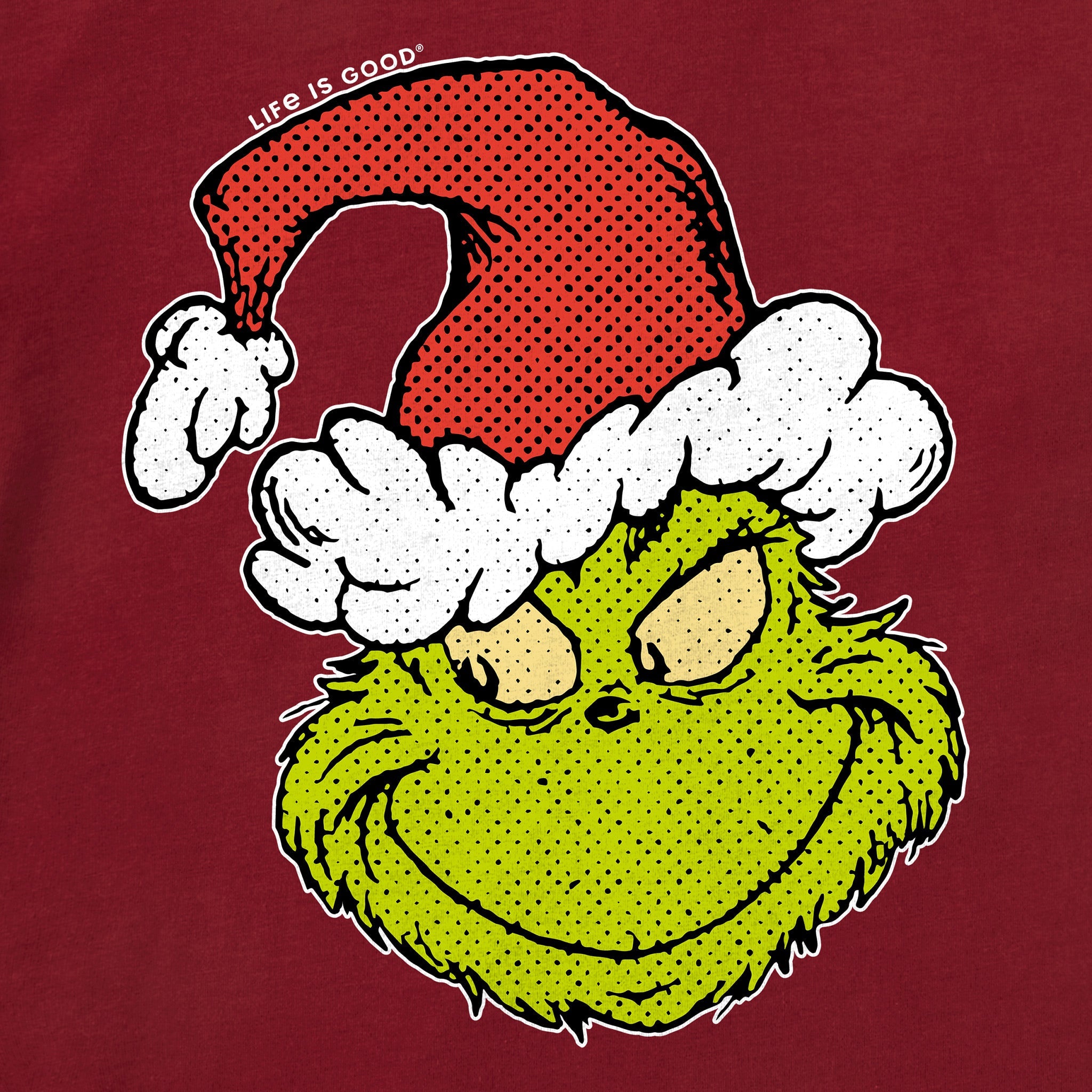 Men's Pop Art Grinch Long Sleeve Crusher Tee