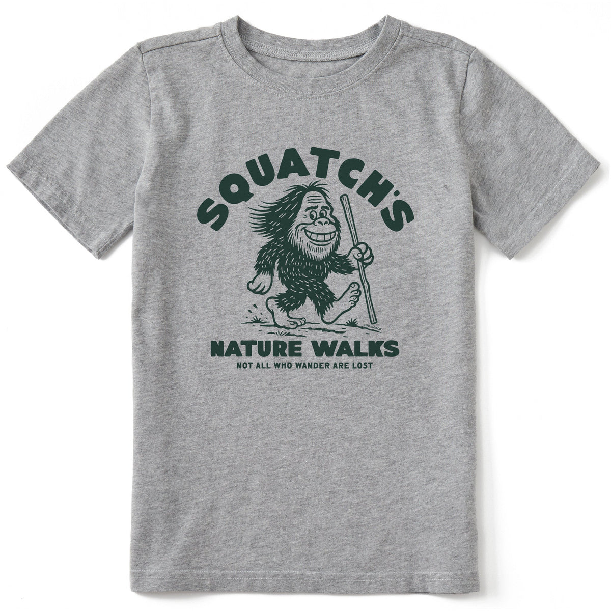 Kids Squatch's Nature Walks Short Sleeve Crusher Tee