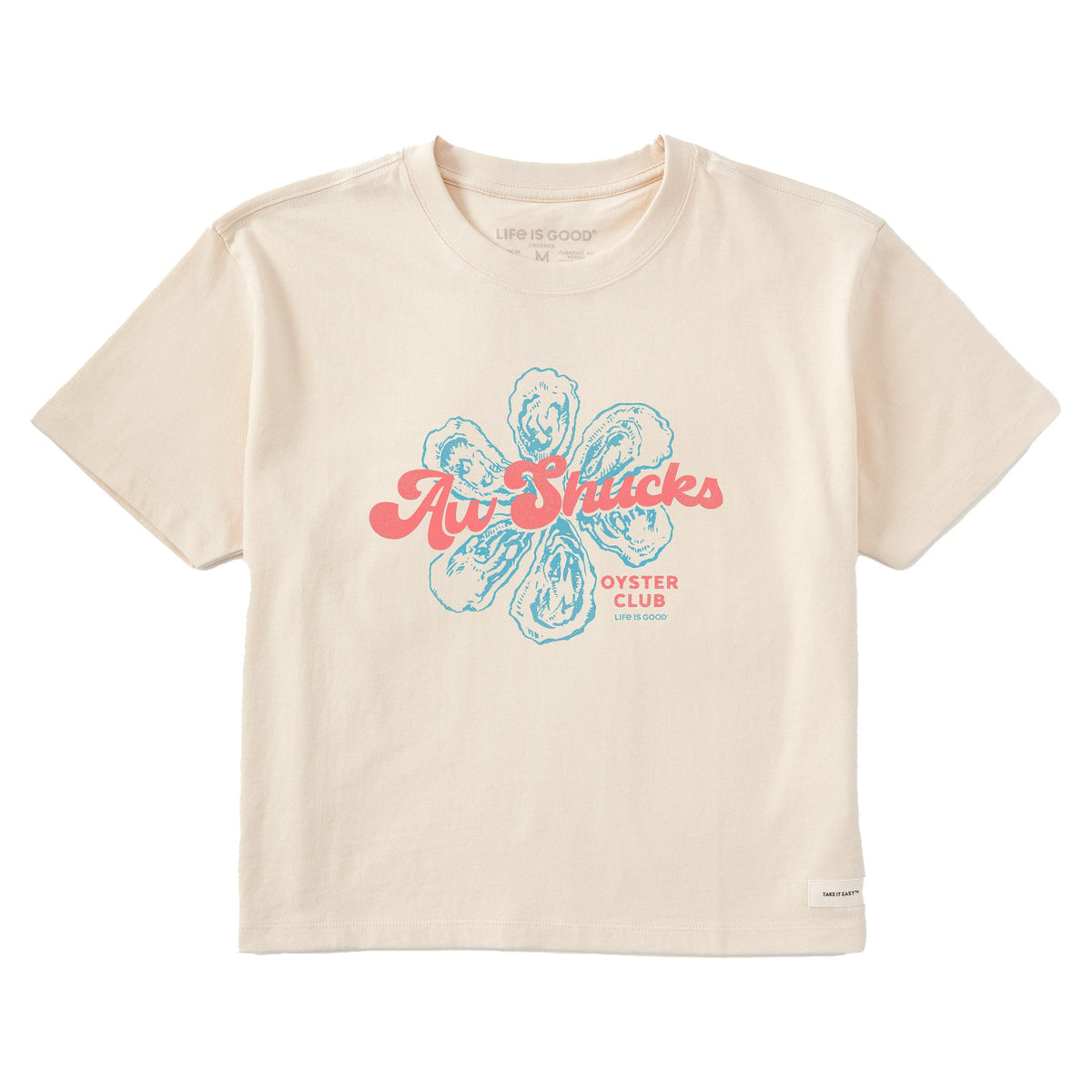 Women's Aw Shucks Oyster Club Short Sleeve Crusher Boxy Tee