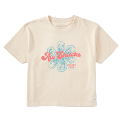 Women's Aw Shucks Oyster Club Short Sleeve Crusher Boxy Tee