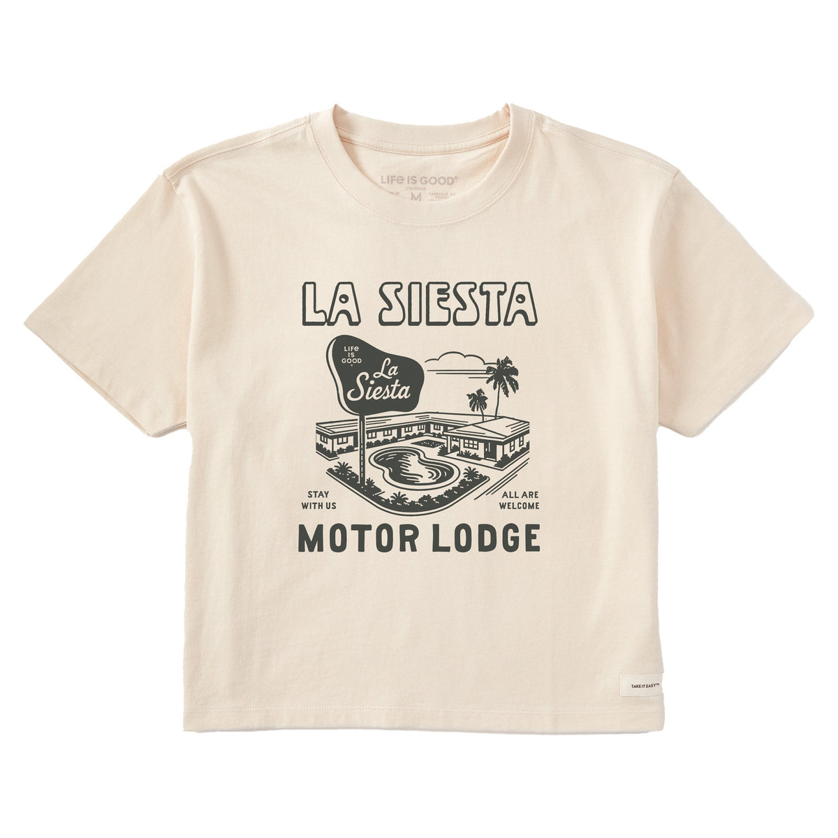 Women's La Siesta Motor Lodge Short Sleeve Crusher Boxy Tee