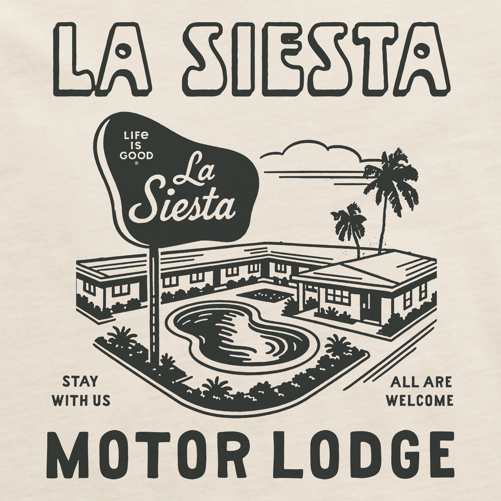 Women's La Siesta Motor Lodge Short Sleeve Crusher Boxy Tee