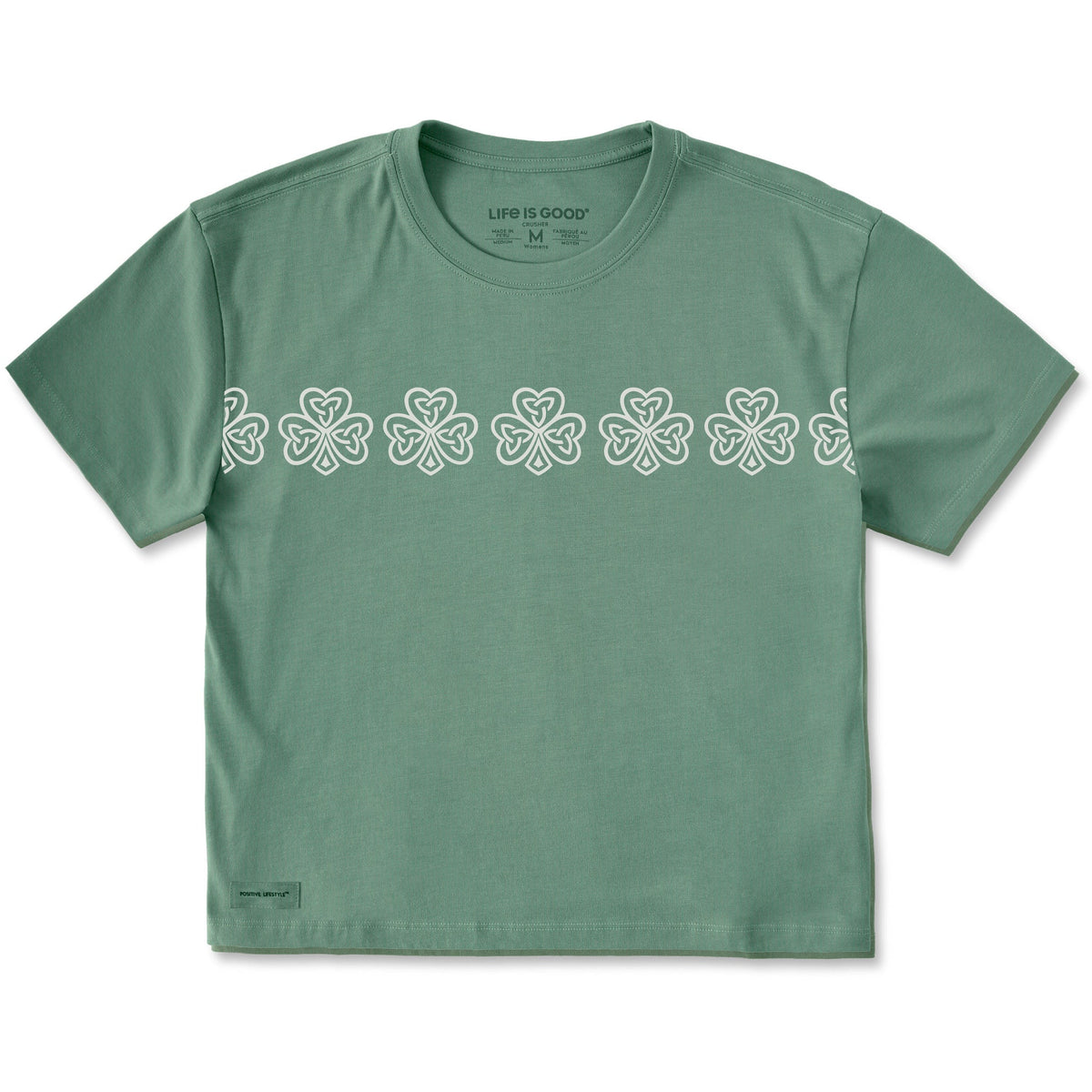 Women's Celtic Clovers Short Sleeve Crusher Boxy Tee