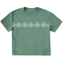 Women's Celtic Clovers Short Sleeve Crusher Boxy Tee