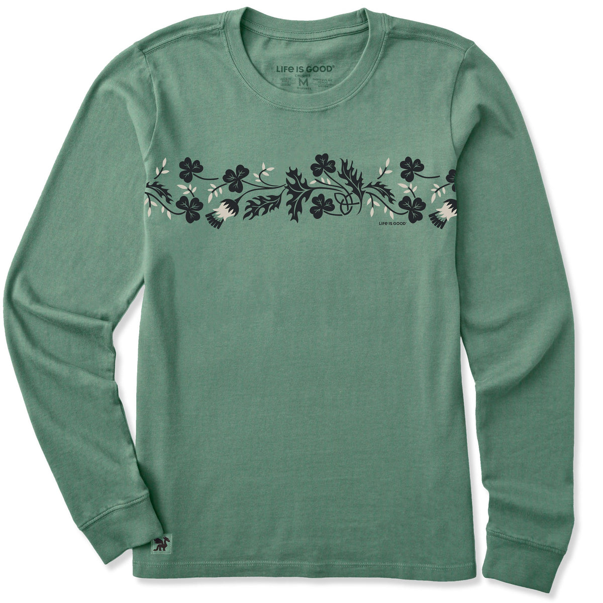 Women's Clover Garden Long Sleeve Crusher Tee