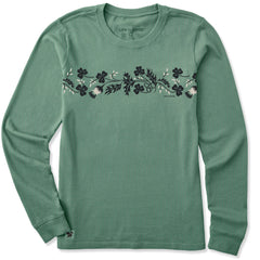 Women's Clover Garden Long Sleeve Crusher Tee