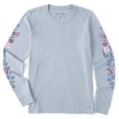 Women's Irish Wildflowers Long Sleeve Crusher Tee