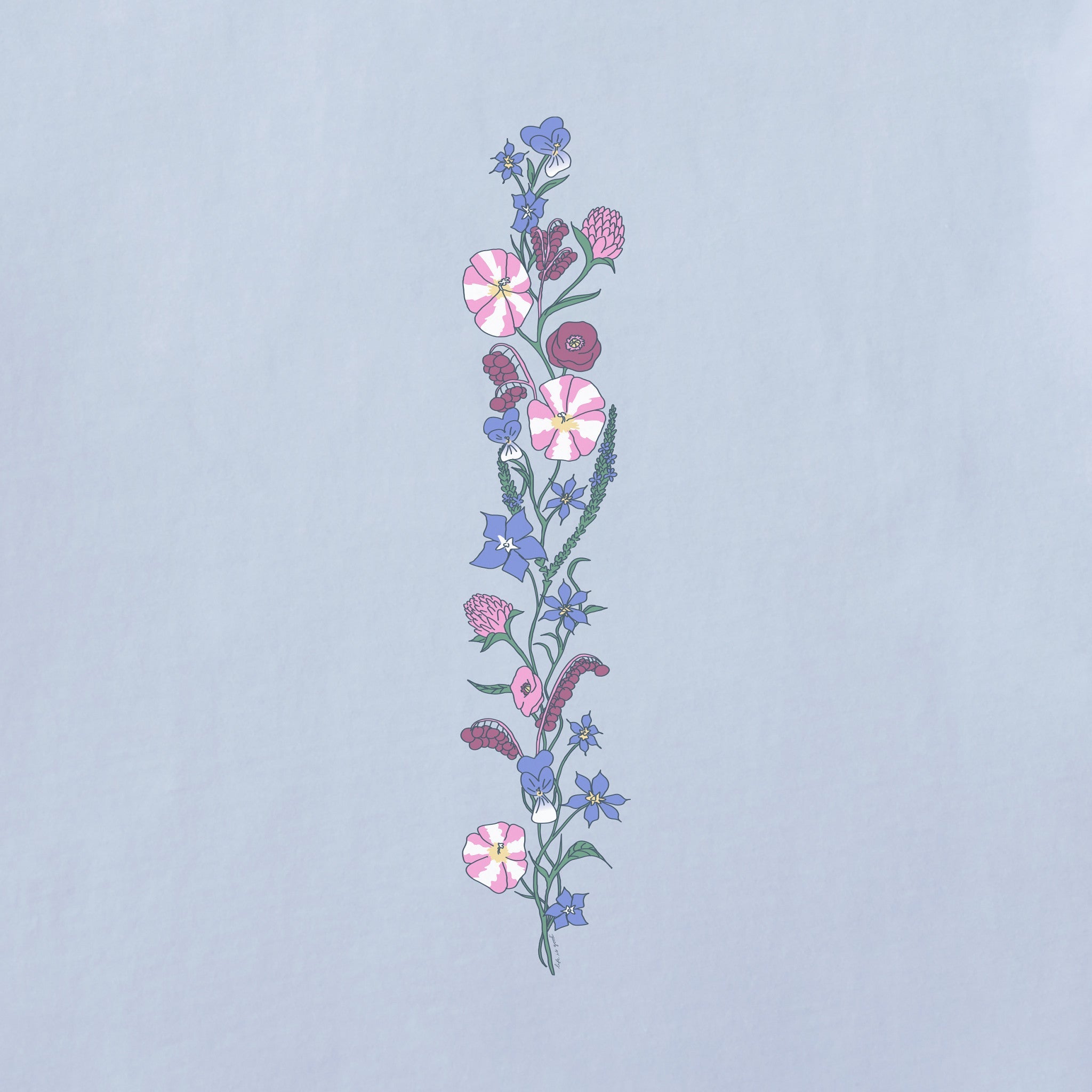 Women's Irish Wildflowers Long Sleeve Crusher Tee