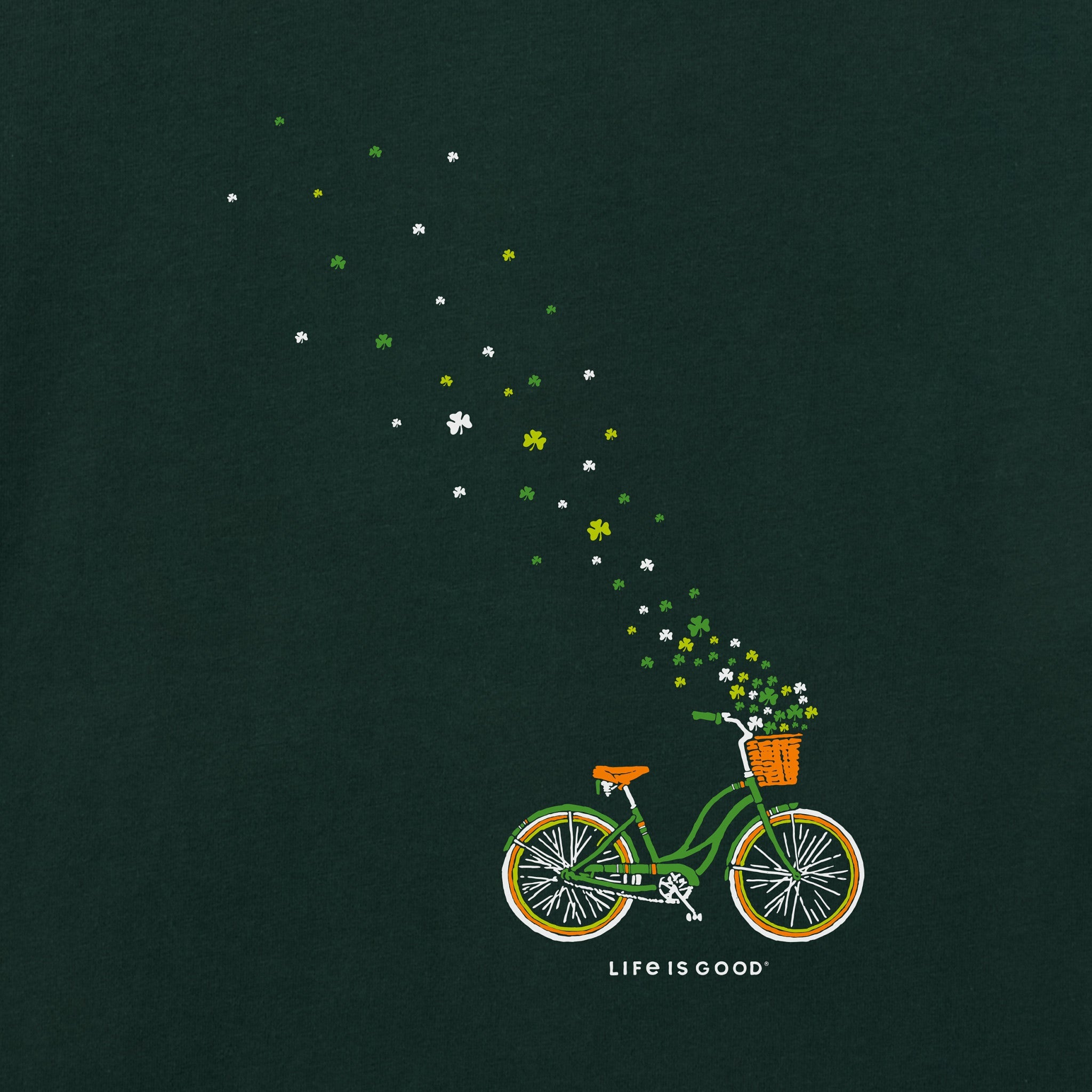 Women's Irish Clover Bike Long Sleeve Crusher Tee