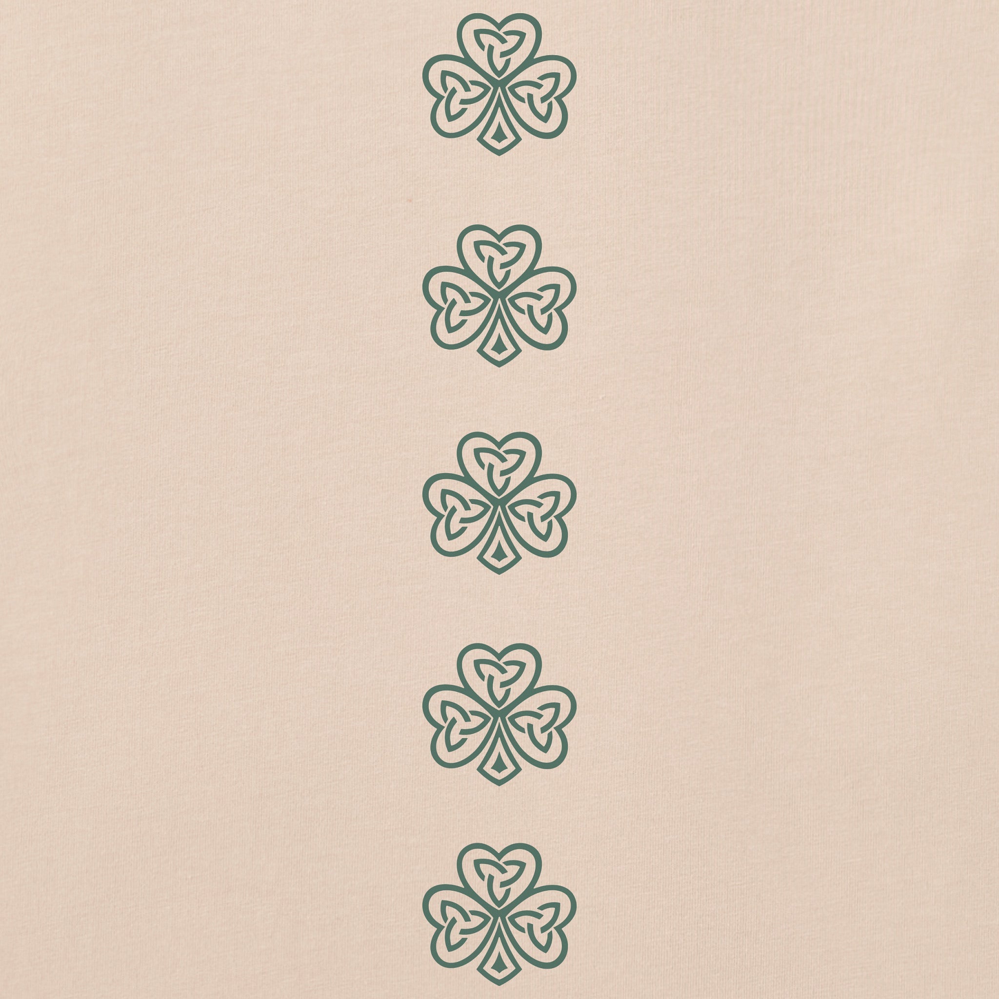 Women's Celtic Clovers Long Sleeve Crusher Vee