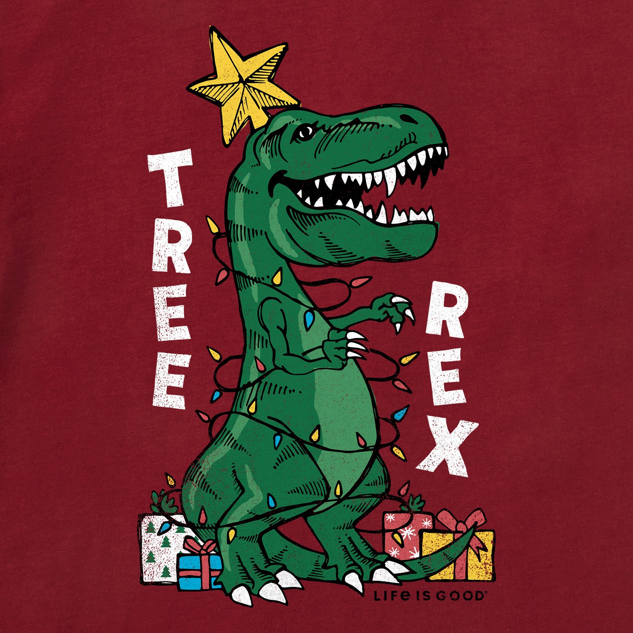 Toddler Tree Rex Short Sleeve Crusher Tee