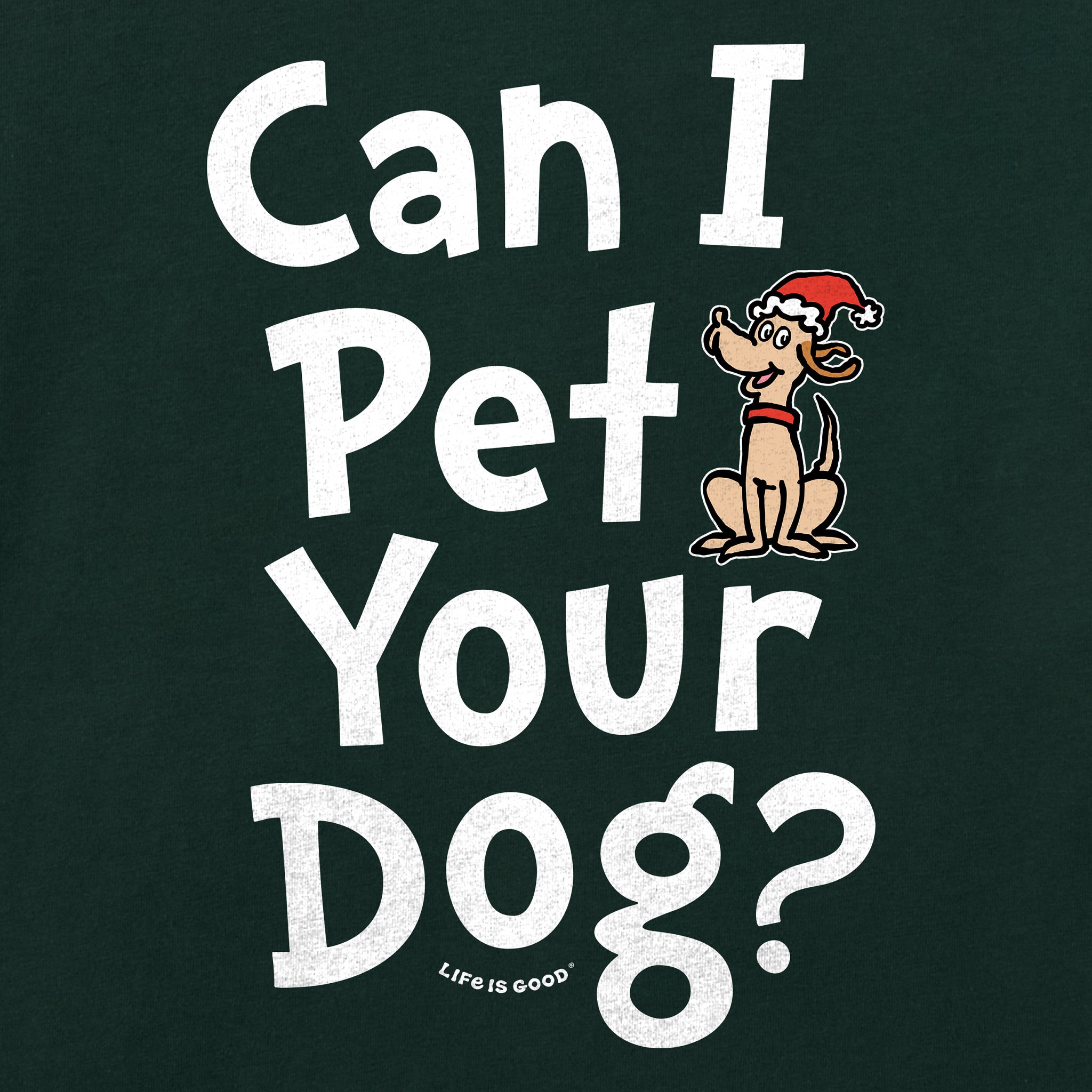 Women's Can I Pet Your Dog Max? Long Sleeve Crusher Tee