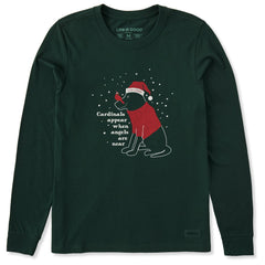 Women's Cardinals Appear Black Lab Long Sleeve Crusher Tee