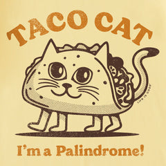 Kids Taco Cat Palindrome Short Sleeve Crusher Tee