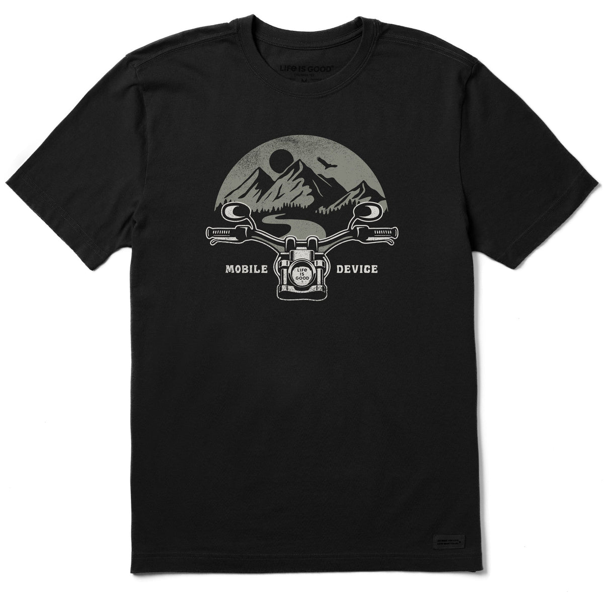 Men's Mobile Device Moto Handlebars Short Sleeve Tee