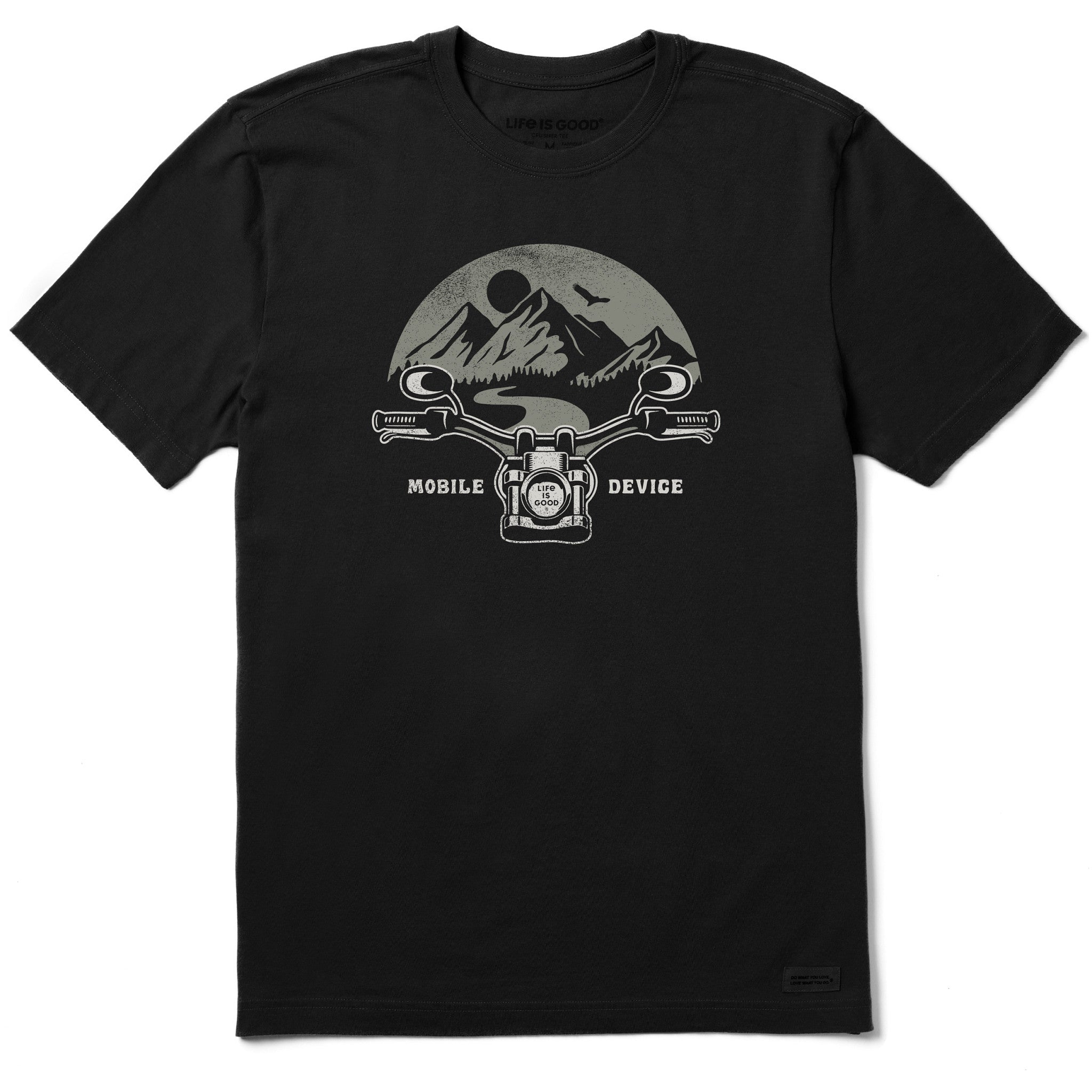 Men's Mobile Device Moto Handlebars Short Sleeve Tee