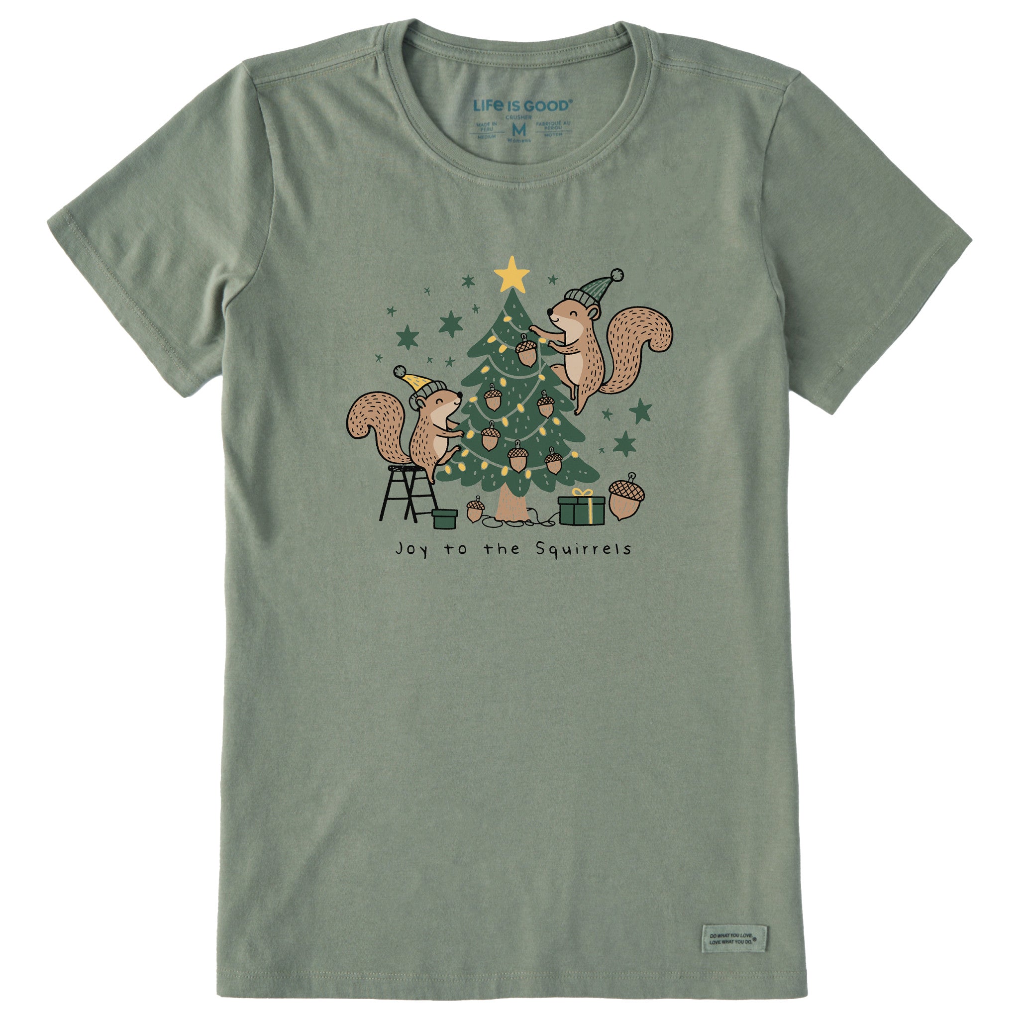 Women's Joy to the Squirrels Short Sleeve Crusher Tee