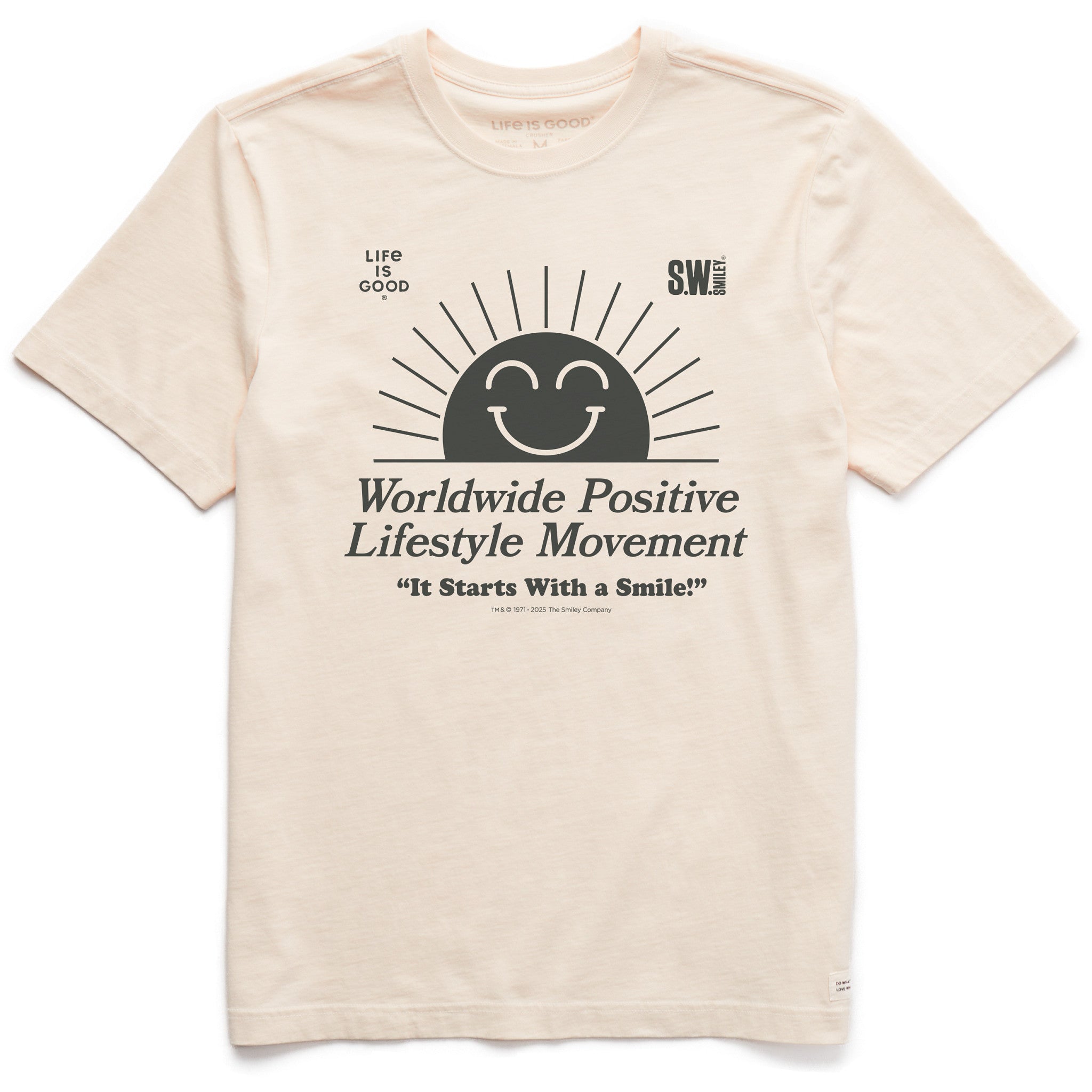 Men's LIG x S.W.Smiley Rising Sun Short Sleeve Crusher Tee