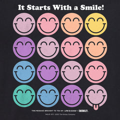 Men's LIG x S.W.Smiley Grid Short Sleeve Crusher Tee
