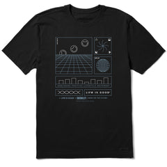 Men's LIG x S.W.Smiley Schematic Short Sleeve Crusher Tee