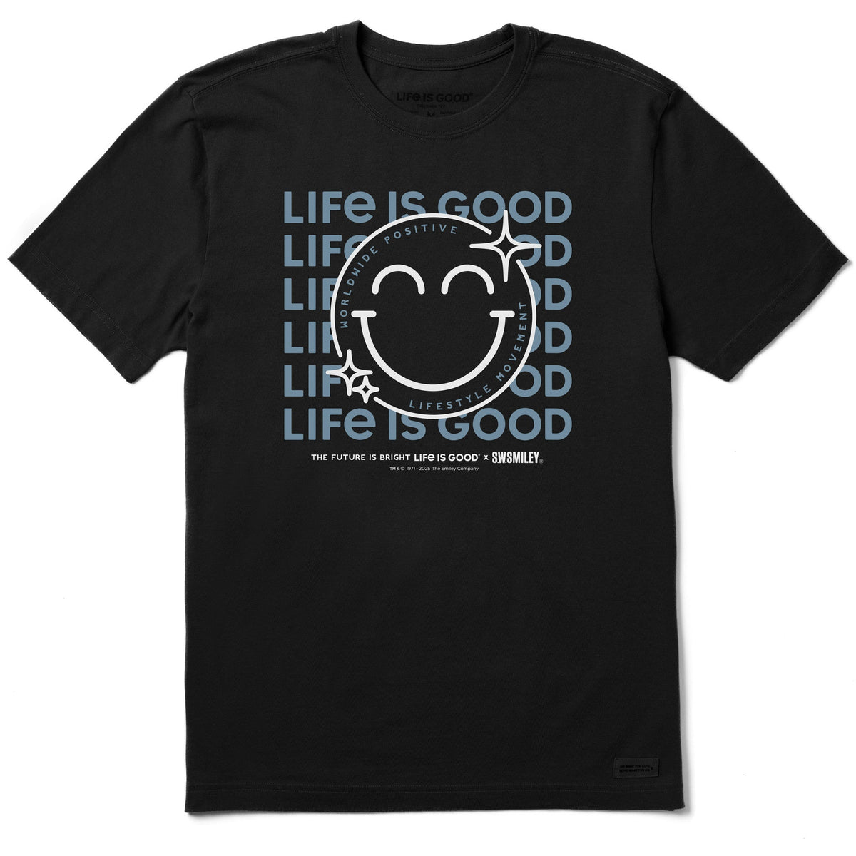 Men's LIG x S.W.Smiley Sparkle Short Sleeve Crusher Tee