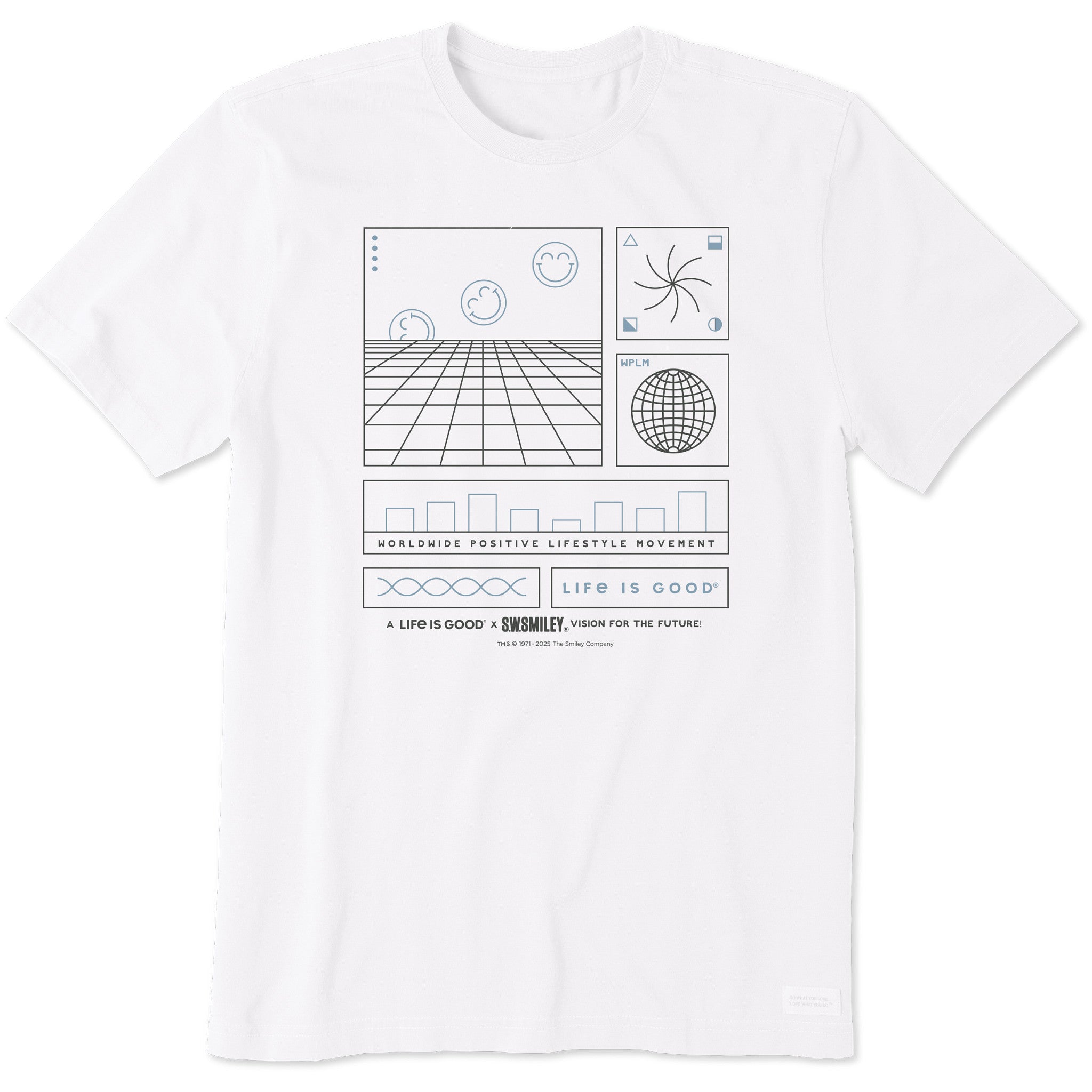 Men's LIG x S.W.Smiley Schematic Short Sleeve Crusher Tee