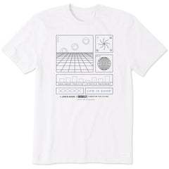 Men's LIG x S.W.Smiley Schematic Short Sleeve Crusher Tee