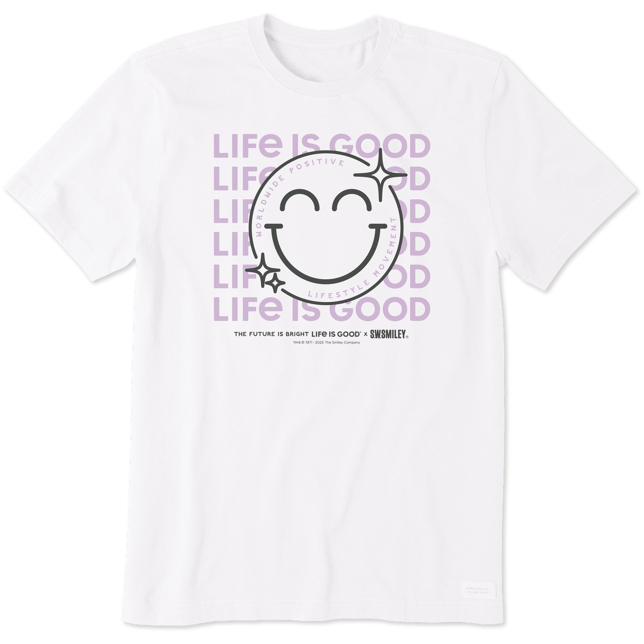 Men's LIG x S.W.Smiley Sparkle Short Sleeve Crusher Tee