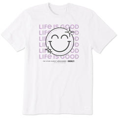 Men's LIG x S.W.Smiley Sparkle Short Sleeve Crusher Tee