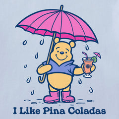 Women's I Like Pina Coladas Short Sleeve Crusher Tee