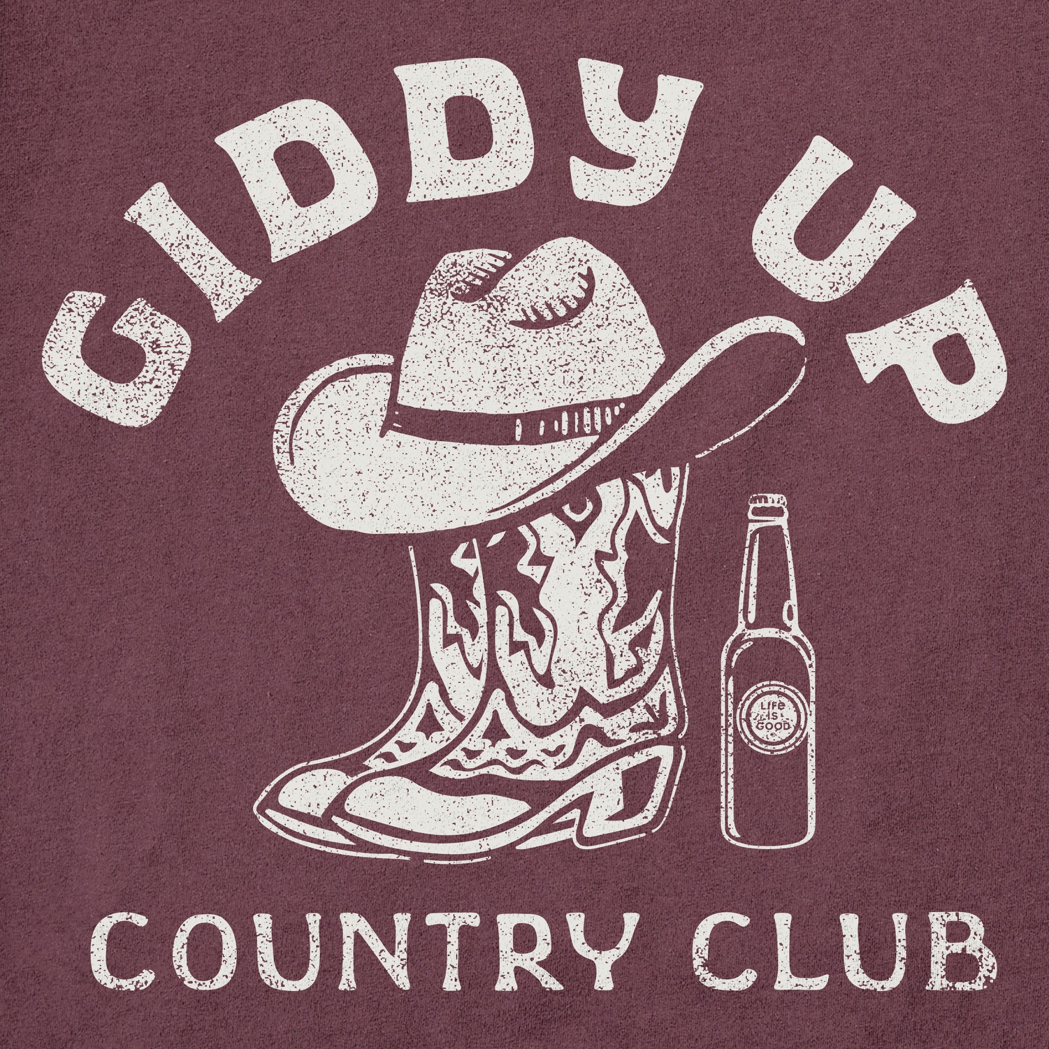 Women's Giddy Up Country Club Short Sleeve Crusher Tee