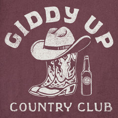 Women's Giddy Up Country Club Short Sleeve Crusher Tee