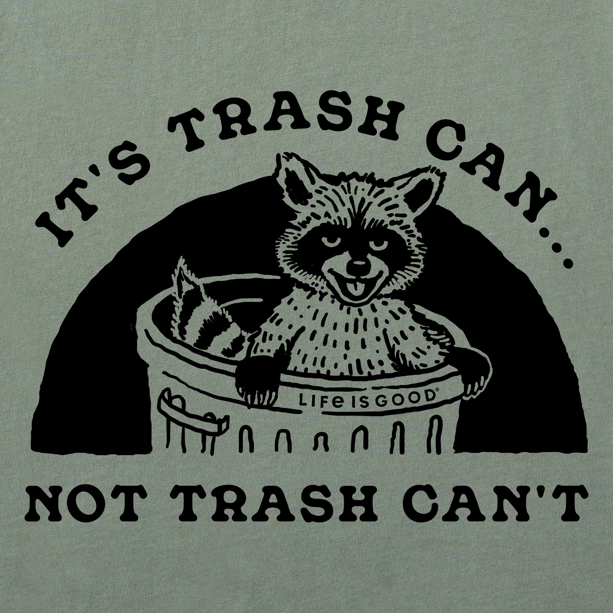 Women's IT's Trash Can Not Trash Can't Short Sleeve Crusher Tee
