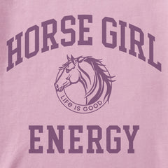 Women's Horse Girl Energy Short Sleeve Crusher Tee