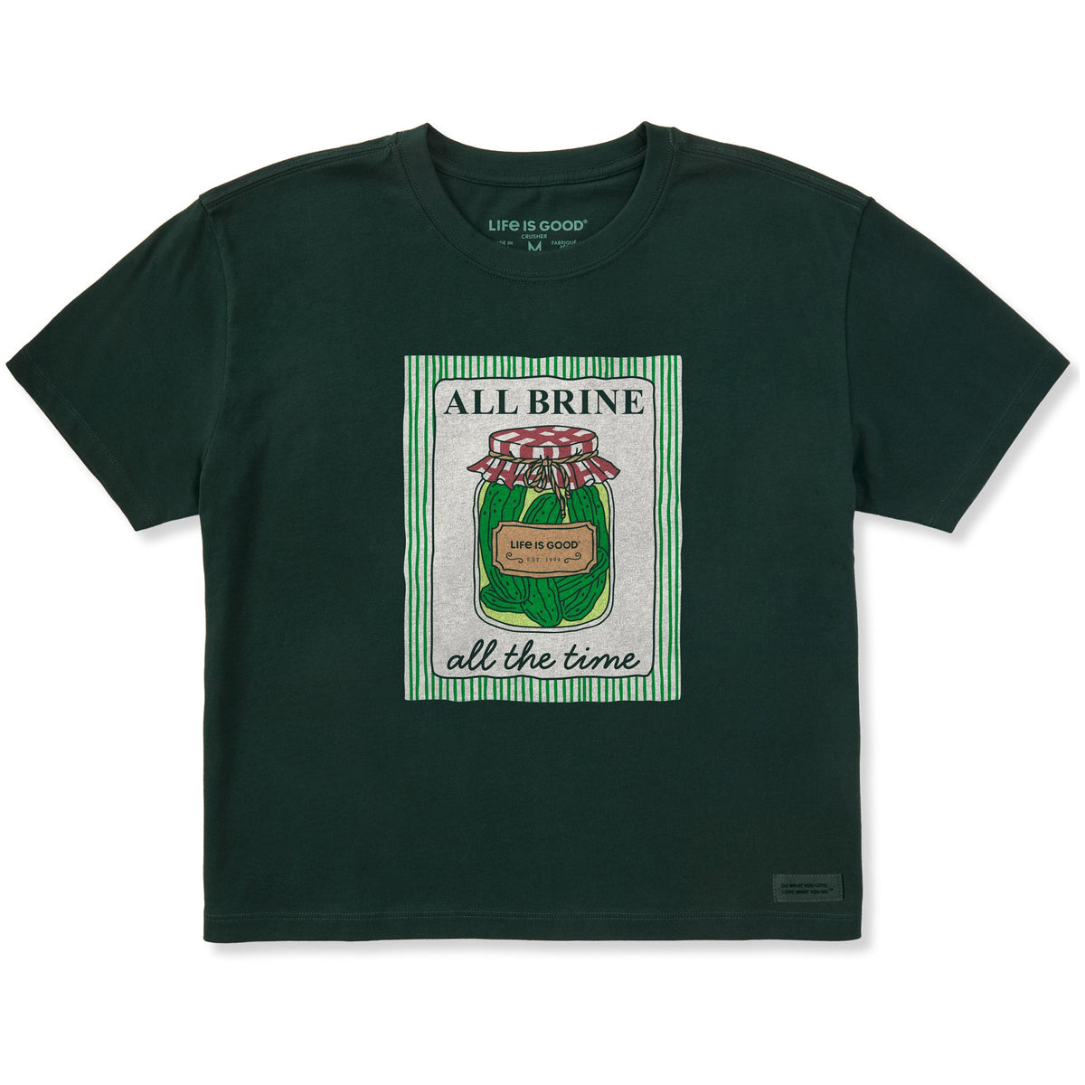 Women's All Brine All the Time Short Sleeve Crusher Boxy Tee