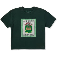 Women's All Brine All the Time Short Sleeve Crusher Boxy Tee