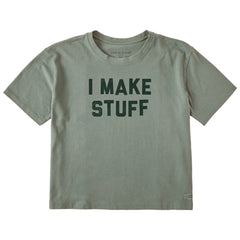 Women's I Make Stuff Short Sleeve Crusher Boxy Tee