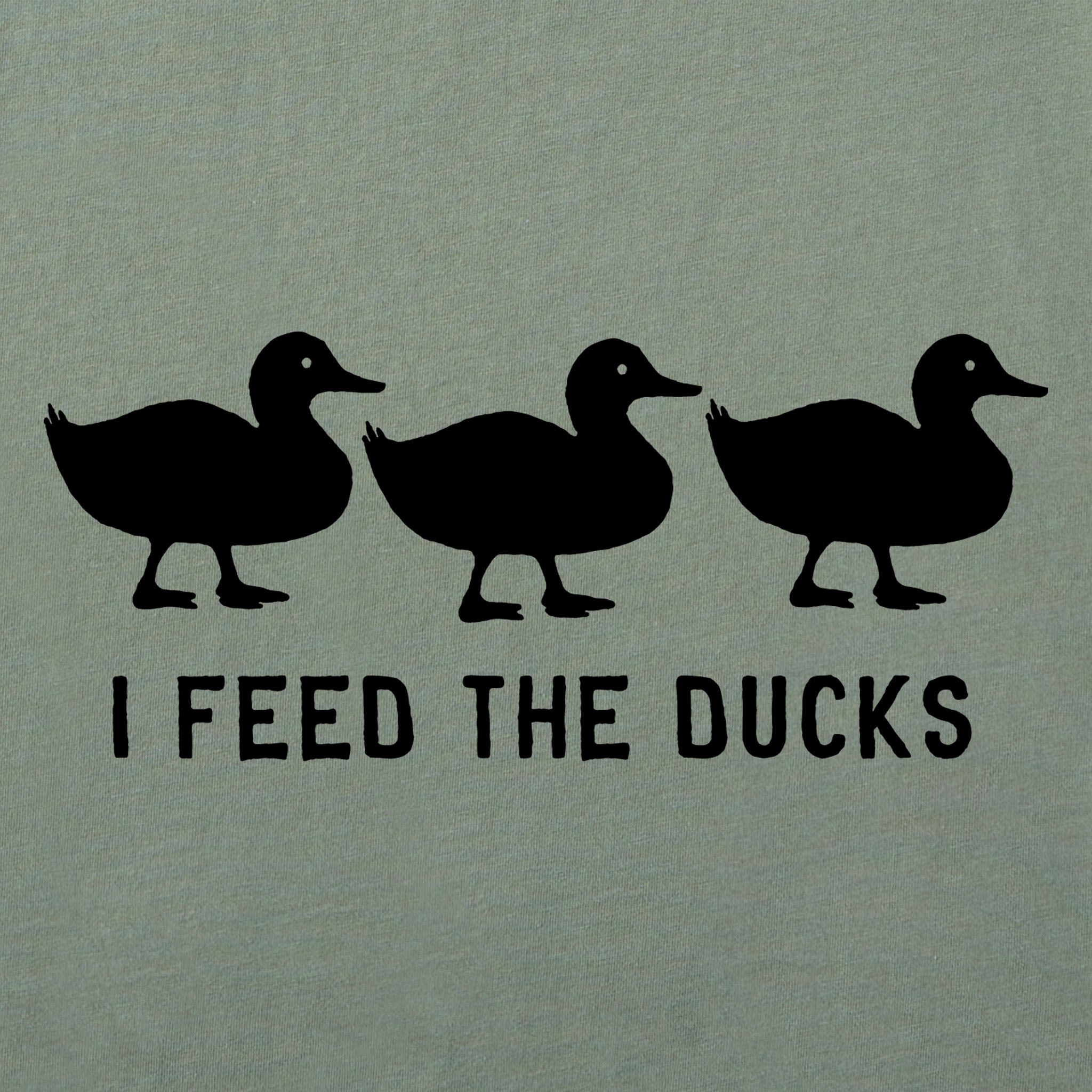 Women's I Feed the Ducks Short Sleeve Crusher Vee