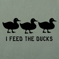 Women's I Feed the Ducks Short Sleeve Crusher Vee