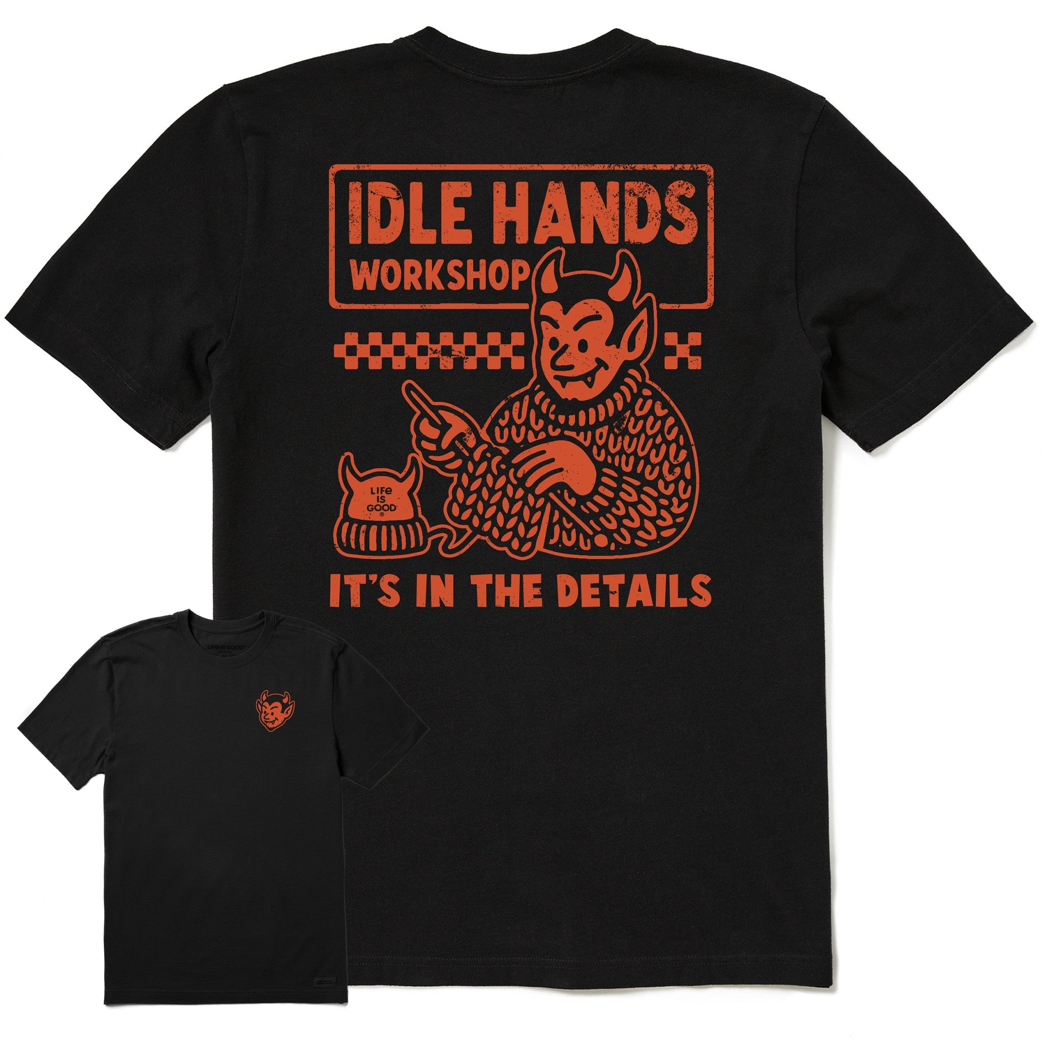 Men's Idle Hands Workshop Short Sleeve Crusher Tee